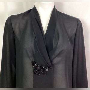 Le Blouse-elegant, semi sheer, crêpe, Georgette blouse-size 10